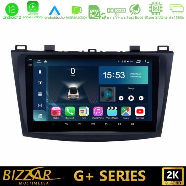 Bizzar G+ Series Mazda 3 2009-2014 8core Android12 6+128GB Navigation Multimedia Tablet 9" Bizzar G+ Series Mazda 3 2009-2014 8core Android12 6+128GB Navigation Multimedia Tablet 9"
