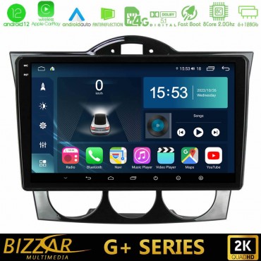 Bizzar G+ Series Mazda RX8 2003-2008 8Core Android12 6+128GB Navigation Multimedia Tablet 9"