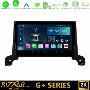 Bizzar G+ Series Peugeot 3008/5008 2017-2023 8core Android14 6+128GB Navigation Multimedia Tablet 9"