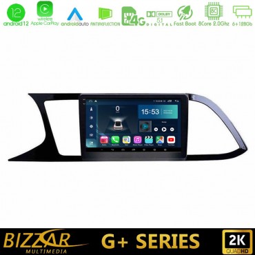 Bizzar G+ Series Seat Leon 2013 – 2019 8core Android12 6+128GB Navigation Multimedia Tablet 9"