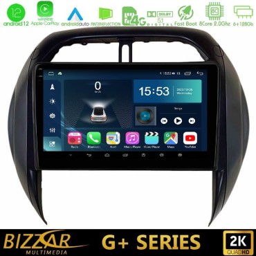 Bizzar G+ Series Toyota RAV4 2001 – 2005 8core Android12 6+128GB Navigation Multimedia Tablet 9"