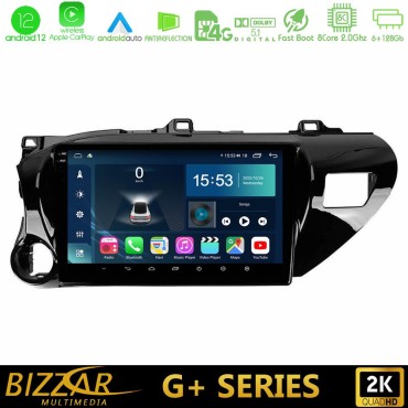 Bizzar G+ Series Toyota Hilux 2017-2024 8core Android12 6+128GB Navigation Multimedia Tablet 10" Bizzar G+ Series Toyota Hilux 2017-2024 8core Android12 6+128GB Navigation Multimedia Tablet 10"