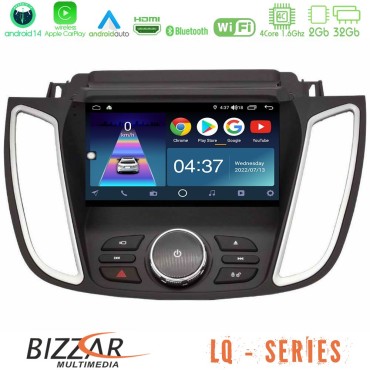 Bizzar LQ Series 4Core Android14 2+32GB Ford Kuga/C-Max 2013-2019 Navigation Multimedia Tablet 9" Με Carplay &amp; Android Auto