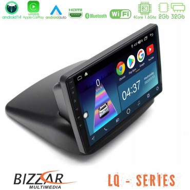 Bizzar LQ Series 4Core Android14 2+32GB Fiat Doblo 2002-2009 Navigation Multimedia Tablet 10" Με Carplay &amp; Android Auto