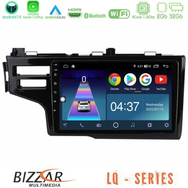 Bizzar LQ Series 4Core Android14 2+32GB Honda Jazz 2013-2020 Navigation Multimedia Tablet 9" Με Carplay &amp; Android Auto