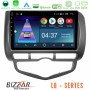 Bizzar LQ Series 4Core Android14 2+32GB Honda Jazz 2002-2008 (Auto A/C) Navigation Multimedia Tablet 9" Με Carplay &amp; Android Auto