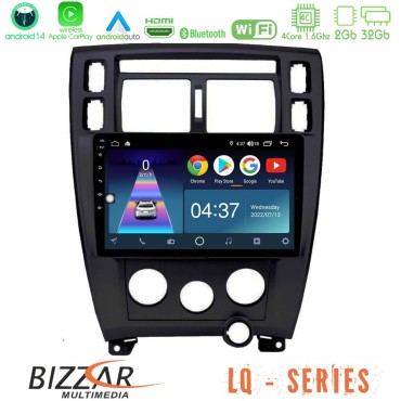 Bizzar LQ Series 4Core Android14 2+32GB Hyundai Tucson Navigation Multimedia Tablet 10"  Με Carplay &amp; Android Auto (Μαύρο)