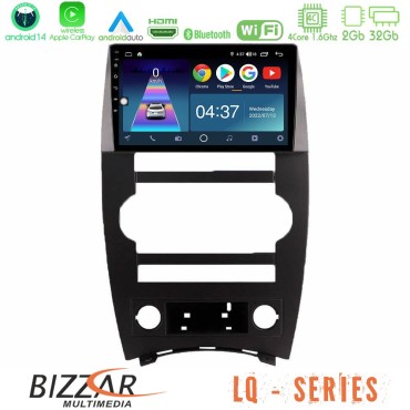 Bizzar LQ Series 4Core Android14 2+32GB Jeep Commander 2007-2008 Navigation Multimedia Tablet 9" Με Carplay &amp; Android Auto