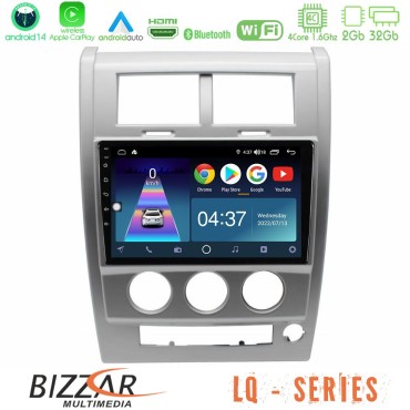 Bizzar LQ Series 4Core Android14 2+32GB Jeep Cherokee (KK) 2008-2012 Navigation Multimedia Tablet 10" Με Carplay &amp; Android Auto