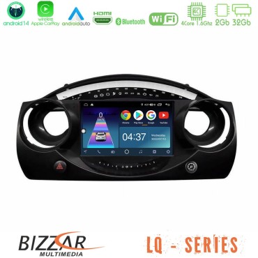 Bizzar LQ Series 4Core Android14 2+32GB Mini Cooper R50 Navigation Multimedia Tablet 9" Με Carplay &amp; Android Auto