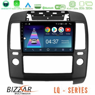 Bizzar LQ Series 4Core Android14 2+32GB Nissan Navara Navigation Multimedia Tablet 9" Με Carplay &amp; Android Auto