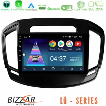 Bizzar LQ Series 4Core Android14 2+32GB Opel Insignia 2014-2017 Navigation Multimedia Tablet 9" Με Carplay &amp; Android Auto