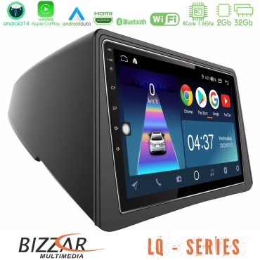 Bizzar LQ Series 4Core Android14 2+32GB Opel Mokka Navigation Multimedia Tablet 9" Με Carplay &amp; Android Auto