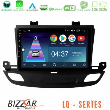 Bizzar LQ Series 4Core Android14 2+32GB Opel Insignia 2 2017-2020 Navigation Multimedia Tablet 9"  Με Carplay &amp; Android Auto