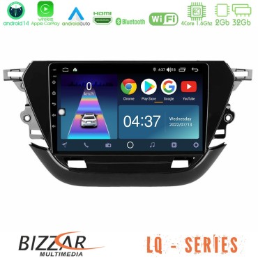 Bizzar LQ Series 4Core Android14 2+32GB Opel Corsa F 2019-2023 Navigation Multimedia Tablet 9" Με Carplay &amp; Android Auto
