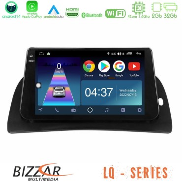 Bizzar LQ Series 4Core Android14 2+32GB Renault Kangoo 2015-2018 Navigation Multimedia Tablet 9" Με Carplay &amp; Android Auto