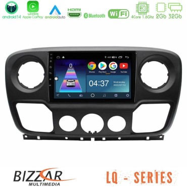 Bizzar LQ Series 4Core Android14 2+32GB Renault/Nissan/Opel Navigation Multimedia Tablet 10" Με Carplay &amp; Android Auto