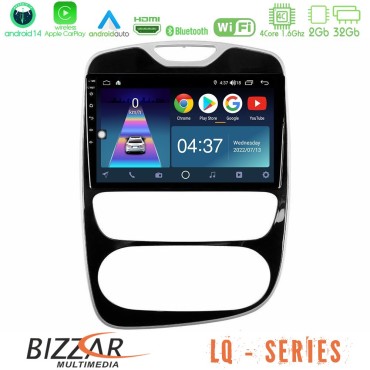 Bizzar LQ Series 4Core Android14 2+32GB Renault Clio 2016-2019 Navigation Multimedia Tablet 10" Με Carplay &amp; Android Auto