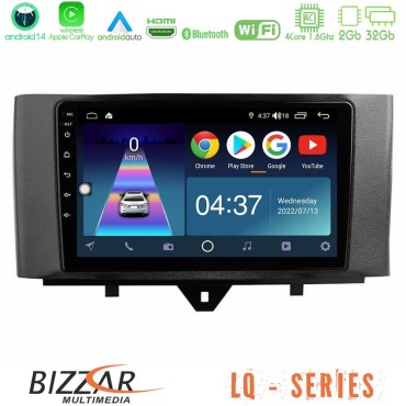 Bizzar LQ Series 4Core Android14 2+32GB Smart 451 Facelift Navigation Multimedia Tablet 9" Με Carplay &amp; Android Auto