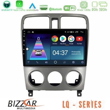 Bizzar LQ Series 4Core Android14 2+32GB Subaru Forester 2003-2007 Navigation Multimedia Tablet 9" Με Carplay &amp; Android Auto