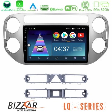 Bizzar LQ Series 4Core Android14 2+32GB VW Tiguan Navigation Multimedia Tablet 9" Με Carplay &amp; Android Auto