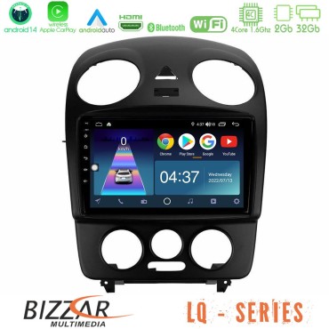 Bizzar LQ Series 4Core Android14 2+32GB VW Beetle Navigation Multimedia Tablet 9" Με Carplay &amp; Android Auto