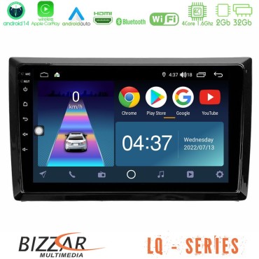 Bizzar LQ Series 4Core Android14 2+32GB VW Beetle Navigation Multimedia Tablet 9" Με Carplay &amp; Android Auto