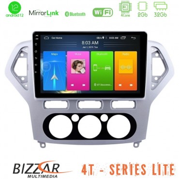 Bizzar 4T Series Ford Mondeo 2007-2010 Manual A/C 4Core Android13 2+32GB Navigation Multimedia Tablet 10"