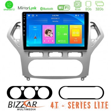 Bizzar 4T Series Ford Mondeo 2007-2010 AUTO A/C 4Core Android13 2+32GB Navigation Multimedia Tablet 10"