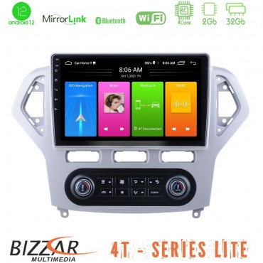 Bizzar 4T Series Ford Mondeo 2007-2011 (Auto A/C) 4Core Android13 2+32GB Navigation Multimedia Tablet 10"