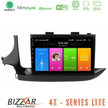 Bizzar 4T Series Opel Mokka 2016-2020 4Core Android13 2+32GB Navigation Multimedia Tablet 9"
