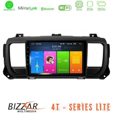 Bizzar 4T Series Citroen/Peugeot/Opel/Toyota 4Core Android13 2+32GB Navigation Multimedia Tablet 9"