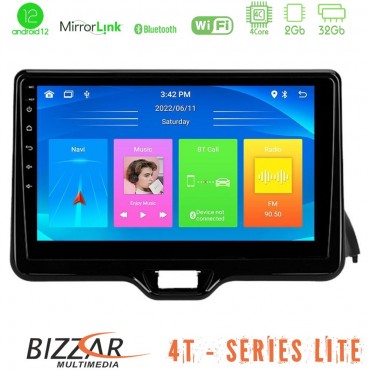 Bizzar 4T Series Toyota Yaris 2020-&gt; 4Core Android13 2+32GB Navigation Multimedia Tablet 10"