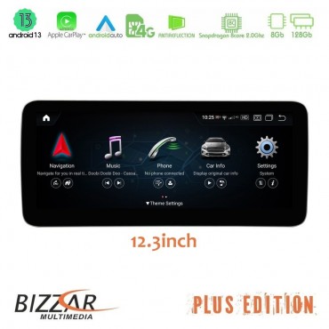 Bizzar Plus Edition Mercedes C Class (W205) NTG5.5 Android13 (8+128GB) Navigation Multimedia 12.3" Anti-reflection