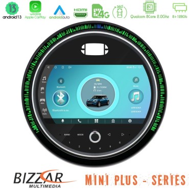 Bizzar OEM Mini Cooper F56 (Με εργ. οθόνη EVO) 8core Android13 8+128GB Navigation Multimedia System 9" (New 2024 Style)
