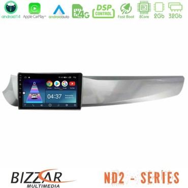 Bizzar ND2 Series 8Core Android14 2+32GB  Alfa Romeo Giulietta 2010-2014 Navigation Multimedia Tablet 9" Με Carplay &amp; Android Auto