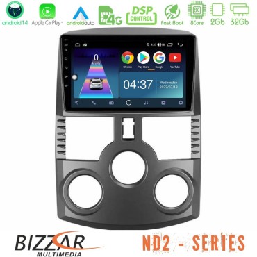 Bizzar ND2 Series 8Core Android14 2+32GB  Daihatsu Terios Navigation Multimedia Tablet 9" Με Carplay &amp; Android Auto