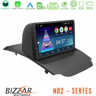 Bizzar ND2 Series 8Core Android14 2+32GB  Ford Ecosport 2014-2017 Navigation Multimedia Tablet 10" Με Carplay &amp; Android Auto