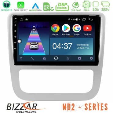 Bizzar ND2 Series 8Core Android14 2+32GB  VW Scirocco / Eos Navigation Multimedia Tablet 9" Με Carplay &amp; Android Auto
