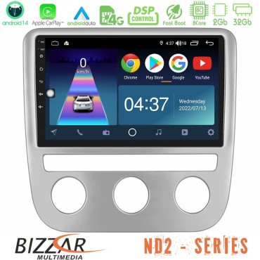 Bizzar ND2 Series 8Core Android14 2+32GB  VW Scirocco / Eos Navigation Multimedia Tablet 9" Με Carplay &amp; Android Auto