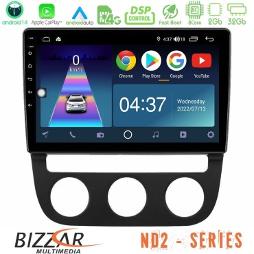 Bizzar ND2 Series 8Core Android14 2+32GB  VW Jetta Navigation Multimedia Tablet 10" Με Carplay &amp; Android Auto