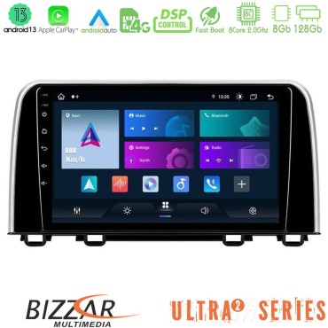 Bizzar Ultra Series Honda CR-V 2019-&gt; 8core Android13 8+128GB Navigation Multimedia Tablet 10"