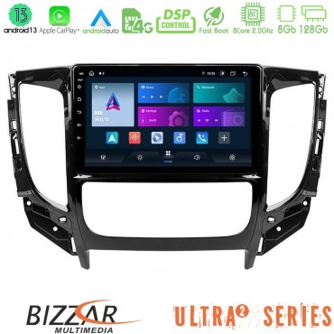 Bizzar Ultra Series Mitsubishi L200 2016-&gt; &amp; Fiat Fullback (Auto A/C) 8core Android13 8+128GB Navigation Multimedia Tablet 9"