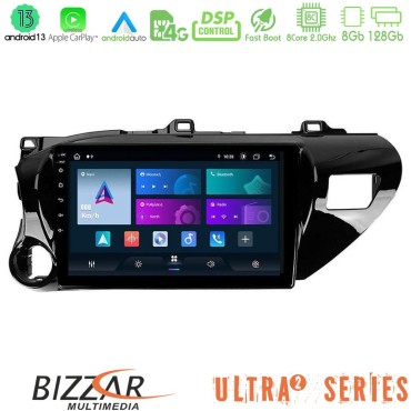 Bizzar Ultra Series Toyota Hilux 2017-2021 8core Android13 8+128GB Navigation Multimedia Tablet 10" Bizzar Ultra Series Toyota Hilux 2017-2021 8core Android13 8+128GB Navigation Multimedia Tablet 10"