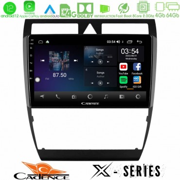 Cadence X Series Audi A6 (C5) 1997-2004 8core Android 14 4+64GB Navigation Multimedia Tablet 9"