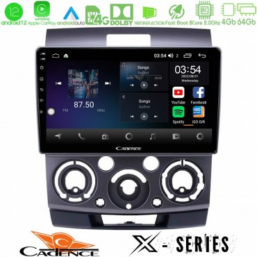 Cadence X Series Ford Ranger/Mazda BT50 8core Android 14 4+64GB Navigation Multimedia Tablet 9"
