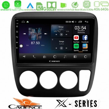 Cadence X Series Honda CRV 1997-2001 8core Android 14 4+64GB Navigation Multimedia Tablet 9"