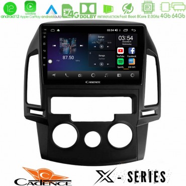 Cadence X Series Hyundai i30 2007-2012 Manual A/C 8core Android 14 4+64GB Navigation Multimedia Tablet 9" Cadence X Series Hyundai i30 2007-2012 Manual A/C 8core Android 14 4+64GB Navigation Multimedia Tablet 9"