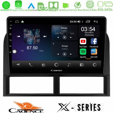 Cadence X Series Jeep Grand Cherokee 1999-2004 8core Android 14 4+64GB Navigation Multimedia Tablet 9"
