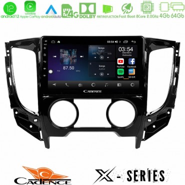 Cadence X Series Mitsubishi L200 2016-&gt; &amp; Fiat Fullback (Manual A/C) 8core Android 14 4+64GB Navigation Multimedia Tablet 9"